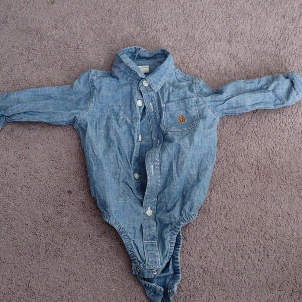 BABY GAP DENIM BODY SUIT $20